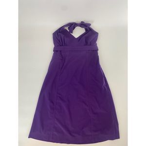 Athleta Pack Everywhere Halter Dress Purple Sz 8